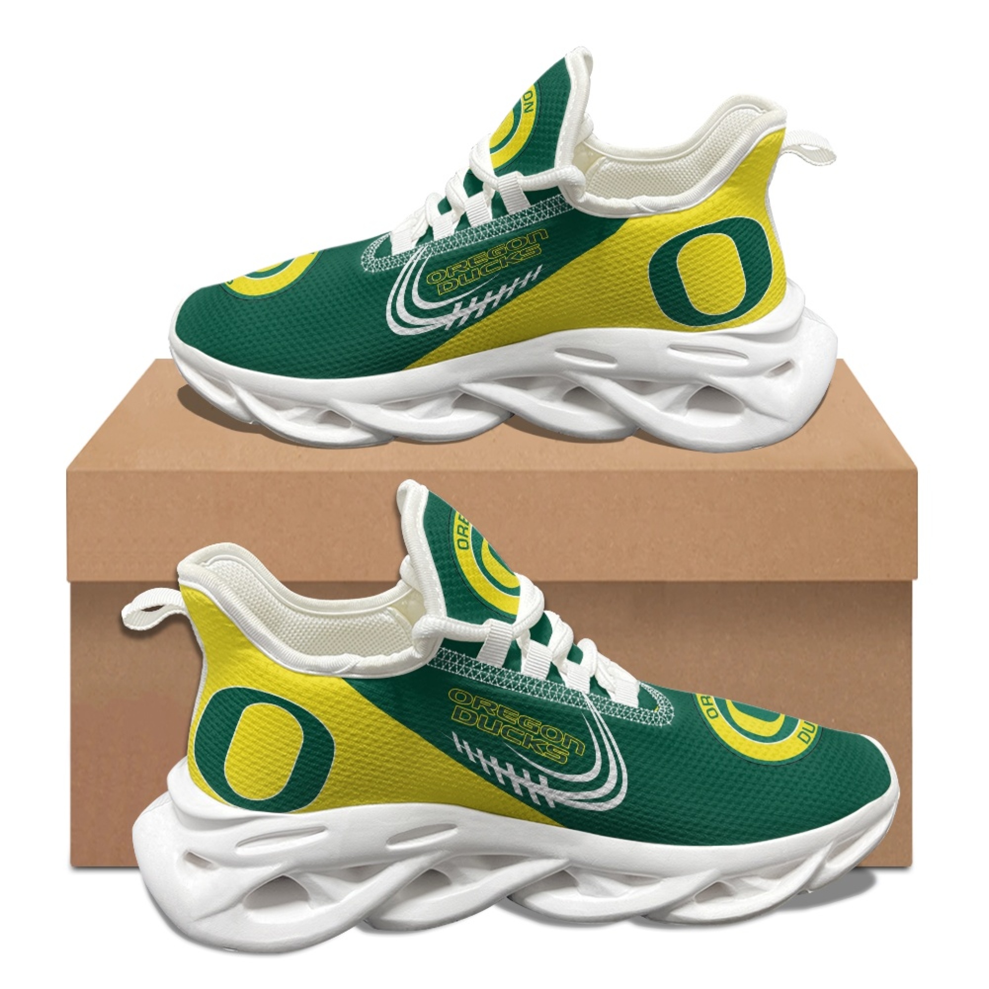 Women's Oregon Ducks Flex Control Sneakers 003